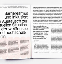 In dem Heft von Thomas Ness und Henrike Uthe tauschen sie sich zusammen mit sieben weiteren Autor*innen über ihre Erfahrungen zur Barrierearmut an der Hochschule aus.