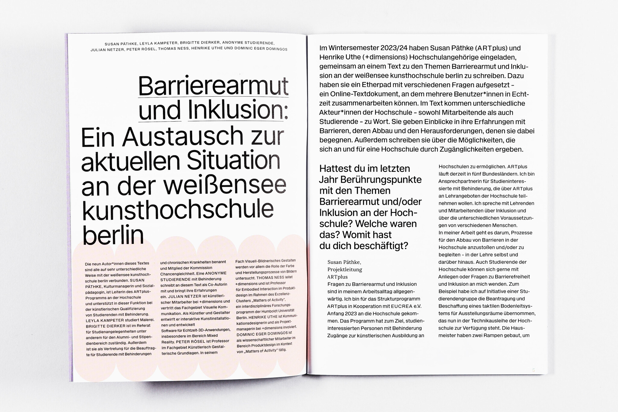 In dem Heft von Thomas Ness und Henrike Uthe tauschen sie sich zusammen mit sieben weiteren Autor*innen über ihre Erfahrungen zur Barrierearmut an der Hochschule aus.