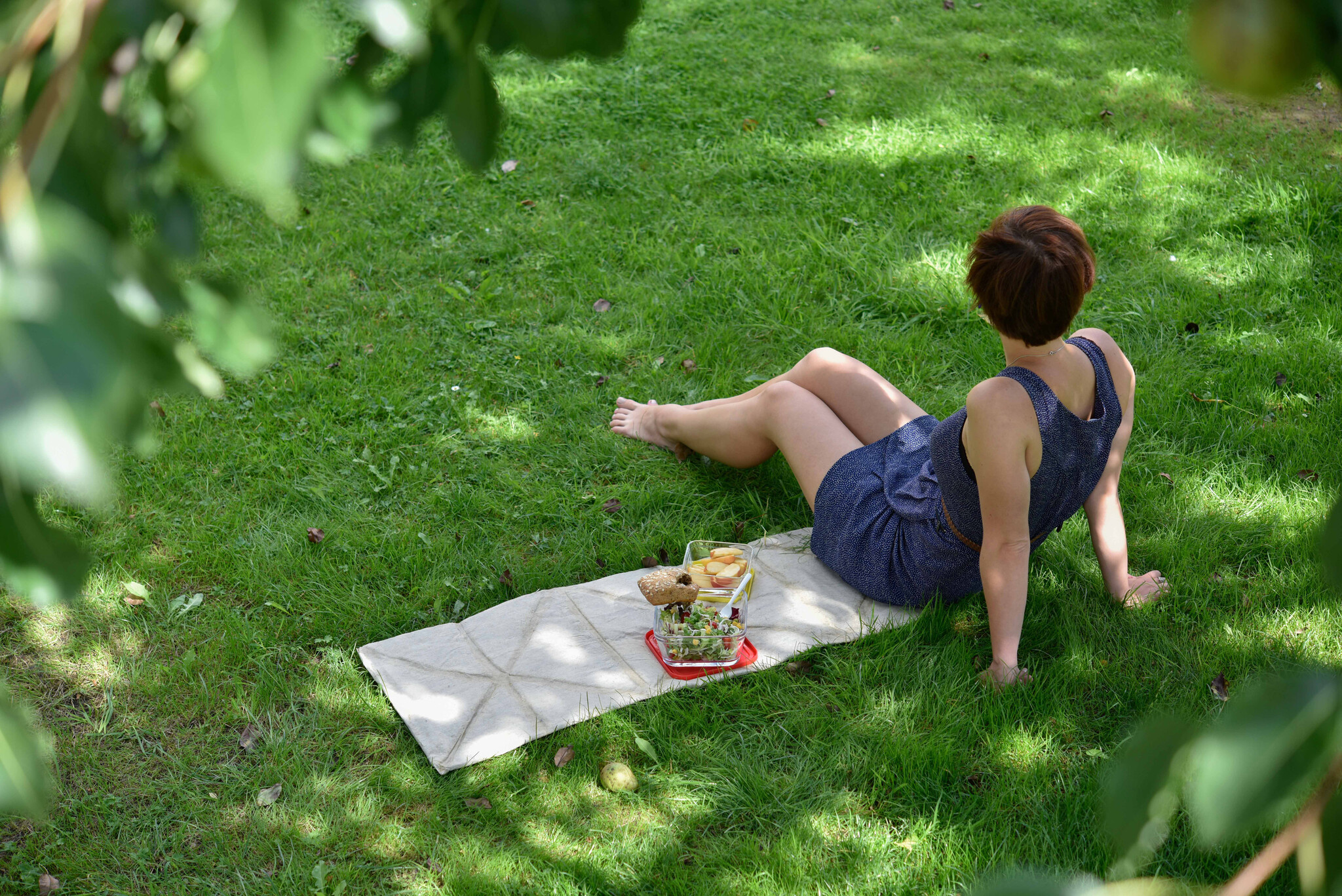 Picknicken auf der Decke