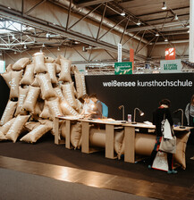 Buchmessestand, Leipzig 2019