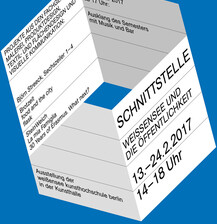 Plakat: SCHNITTSTELLE