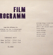 Filmprogramm