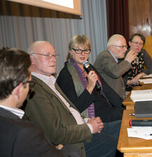Diskutanten auf dem Podium