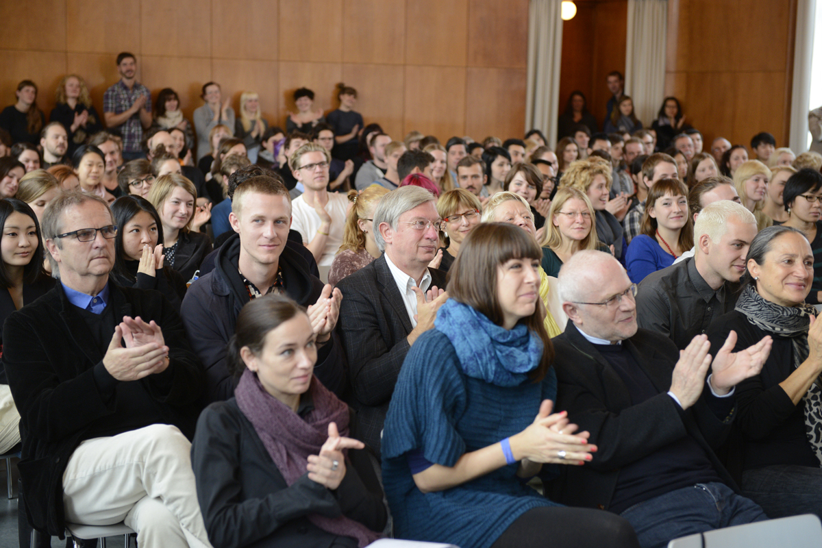 Die Aula war gut gefüllt