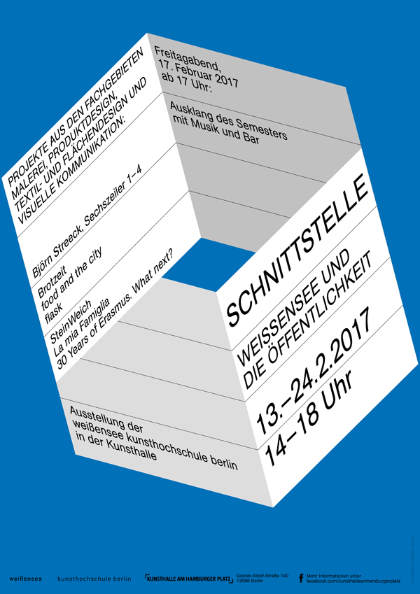 Plakat: SCHNITTSTELLE